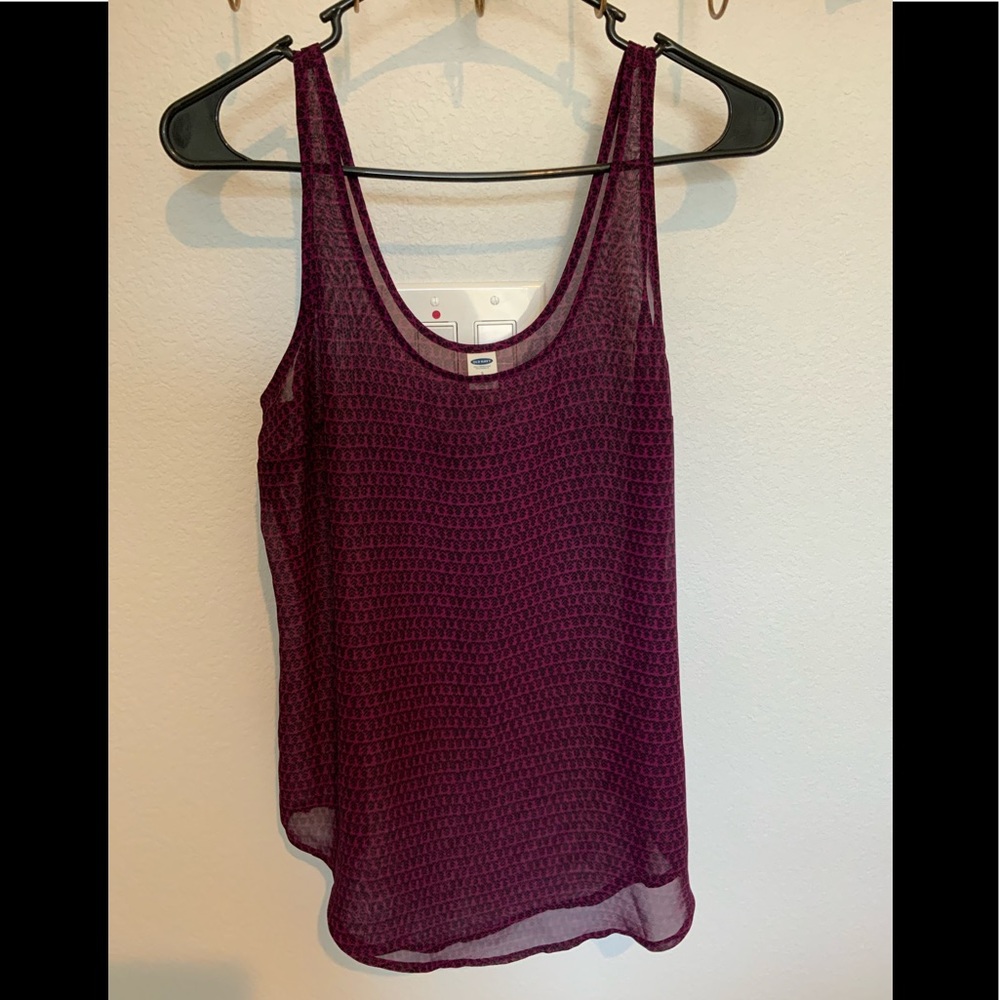 Old Navy Sheer Tank Top Size Small